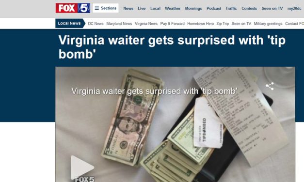 FOX5DC: Virginia Waiter Gets Surprised with TIPBOMB
